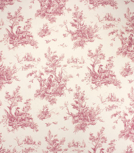PÁG. 52 - Papel de Parede Vinílico Fragrant Roses (Chinês) - Desenho Colonial (Bordô/ Bege)