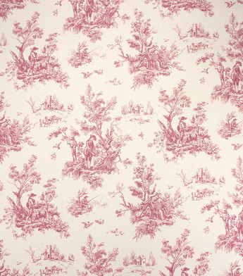 PÁG. 52 - Papel de Parede Vinílico Fragrant Roses (Chinês) - Desenho Colonial (Bordô/ Bege)