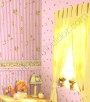 PÁG. 53 - Papel de Parede Vinílico Kawayi (Chinês) - Desenhos Meninas (Tons de Rosa/Amarelo)