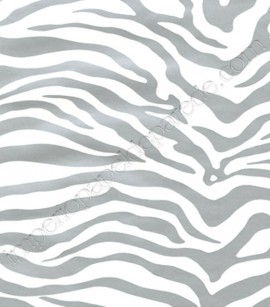 PÁG. 53 - Papel de Parede Vinílico Risky Business (Americano) - Zebra (Branco/ Prata)