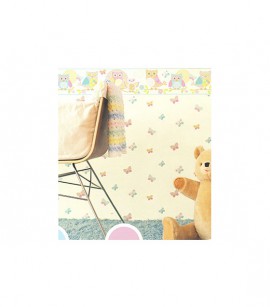 PÁG. 55 - Faixa Vinílica Decorativa Just 4 Kids (Inglês) - Corujas (Bege/ Colorido)
