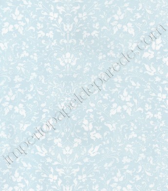 PÁG. 55 - Papel de Parede Vinílico Fragrant Roses (Chinês) - Folhinhas (Azul/ Branco)