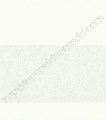 PÁG. 56 - Papel de Parede Vinílico Roberto Cavalli (Italiano) - Listras (Off-White/ Gelo/ Detalhes com Glitter)