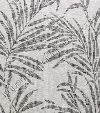 PÁG. 57 - Papel de Parede Vinílico Flow 2 (Italiano) - Ramos e Folhas com Textura (Cinza/Preto/Detalhes Metálicos)