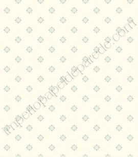 PÁG. 58 - Papel de Parede Vinílico Casabella (Americano) - Flores Simétricas (Branco/ Verde Acinzentado)