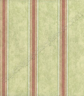 PÁG. 63 - Papel de Parede Vinílico Fragrant Roses (Chinês) - Listras com Efeito Manchado (Verde/ Vermelho Queimado)
