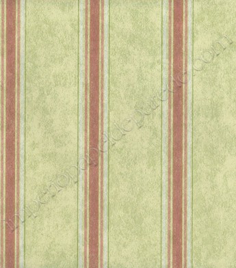 PÁG. 63 - Papel de Parede Vinílico Fragrant Roses (Chinês) - Listras com Efeito Manchado (Verde/ Vermelho Queimado)