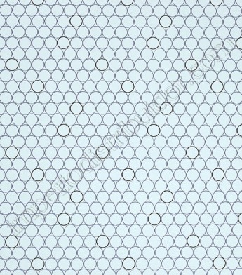 PÁG. 63 - Papel de Parede Vinílico Tropical Texture (Chinês) - Círculos (Tons de Azul/ Preto/ Detalhes com Leve Brilho)