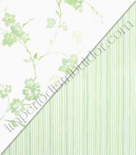 PÁG. 66 - Papel de Parede Vinílico English Florals (Inglês) - Floral Delicado (Tons de Verde)