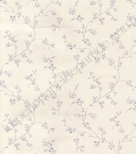 PÁG. 69 - Papel de Parede Vinílico Fragrant Roses (Chinês) - Arabesco (Lilás/ Bege Acinzentado)