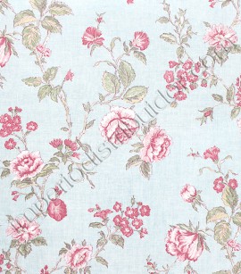 PÁG. 71 - Papel de Parede Vinílico English Florals (Inglês) - Floral Marcante (Tons de Rosa/ Azul)