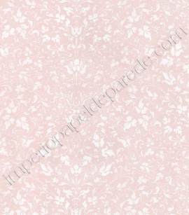 PÁG. 72 - Papel de Parede Vinílico Fragrant Roses (Chinês) - Folhinhas (Rosa/ Branco)
