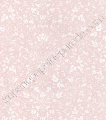 PÁG. 72 - Papel de Parede Vinílico Fragrant Roses (Chinês) - Folhinhas (Rosa/ Branco)