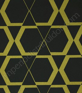 PÁG. 79 - Papel de Parede Vinílico Tropical Texture (Chinês) - Geométrico (Dourado/ Preto)