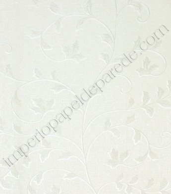 PÁG. 80 - Papel de Parede Vinílico Italiana Vera (Italiano) - Ramos (Branco/ Detalhes em Relevo/ Detalhes com Brilho Perolado/ Detalhes com Leve Brilho Glitter)