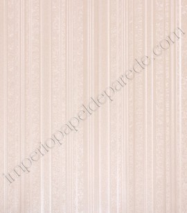 PÁG. 82 - Papel de Parede Vinílico Classic Stripes (Americano) - Listras com Efeito Amassado (Rosê/ Detalhes com Brilho)