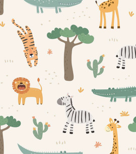 PÁG. 12 - Painel de Parede Safari - Tamanho Personalizado - Base Linho ou Palha