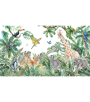 PÁG. 08 - Painel de Parede Animais e Folhagem - Tamanho Personalizado - Base Lisa