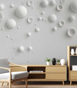PÁG. 99 - Painel de Parede Bolhas Efeito Relevo - Coleção Assinaturas - Tamanho Personalizado - Base Linho ou Palha