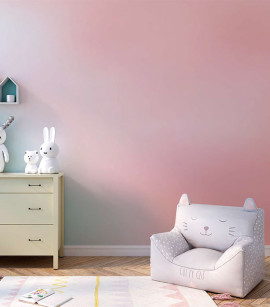 PÁG. 29 - Painel de Parede Degradê Rosa e Azul - Tamanho Personalizado - Base Linho ou Palha