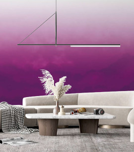 PÁG. 57 - Painel de Parede Degradê Roxo - Coleção Signos - Tamanho Personalizado - Base Linho ou Palha