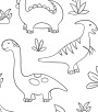 PÁG. 26 - Painel de Parede Dinossauros - Tamanho Personalizado - Base Lisa