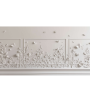 PÁG. 78 - Painel de Parede Efeito Boiserie com Flores - Coleção Assinaturas - Tamanho Personalizado - Base Lisa