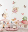 PÁG. 34 - Painel de Parede Fadas e Flores - Tamanho Personalizado - Base Linho ou Palha