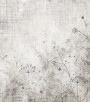 PÁG. 94 - Painel de Parede Floral Efeito Manchado Cinza - Coleção Assinaturas - Tamanho Personalizado - Base Lisa
