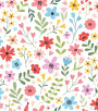 PÁG. 04 - Painel de Parede Floral Colorido - Tamanho Personalizado - Base Linho ou Palha