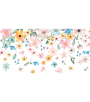 PÁG. 02 - Painel de Parede Flores Coloridas - Tamanho Personalizado - Base Lisa