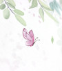 PÁG. 47 - Painel de Parede Flores e Borboletas Rosa e Verde - Coleção Bambine - 350X150cm (Dividido em 4 faixas de Aprox. 90cm)