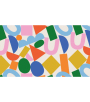 PÁG. 41 - Painel de Parede Formas Geométricas Colorido - Tamanho Personalizado - Base Lisa