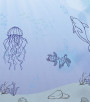 PÁG. 67 - Painel de Parede Fundo do Mar Infantil - Coleção Assinaturas - Tamanho Personalizado - Base Lisa
