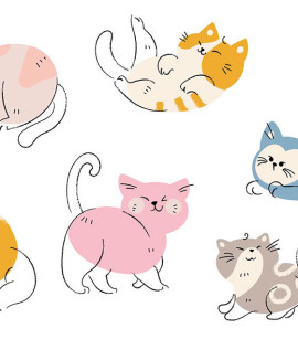 PÁG. 24 - Painel de Parede Gatinhos - Tamanho Personalizado - Base Lisa