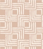 PÁG. 44 - Painel de Parede Geométrico Bege Rosado - Tamanho Personalizado - Base Linho ou Palha