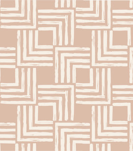 PÁG. 44 - Painel de Parede Geométrico Bege Rosado - Tamanho Personalizado - Base Lisa
