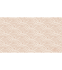 PÁG. 45 - Painel de Parede Geométrico Ondas Bege Rosado - Tamanho Personalizado - Base Linho ou Palha