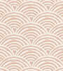 PÁG. 45 - Painel de Parede Geométrico Ondas Bege Rosado - Tamanho Personalizado - Base Lisa