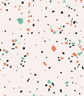 PÁG. 88 - Painel de Parede Granilite Bege, Laranja e Verde - Coleção Assinaturas - Tamanho Personalizado - Base Lisa