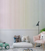 PÁG. 85 - Painel de Parede Listras Finas Degradê Colorido - Coleção Assinaturas - Tamanho Personalizado - Base Lisa
