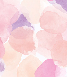 PÁG. 27 - Painel de Parede Manchas Aquarela Tons de Rosa - Tamanho Personalizado - Base Lisa