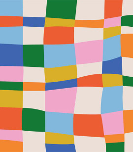 PÁG. 42 - Painel de Parede Quadriculado Colorido - Tamanho Personalizado - Base Lisa