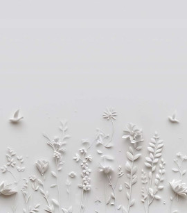 PÁG. 81 - Painel de Parede Ramos e Flores - Coleção Assinaturas - Tamanho Personalizado - Base Linho ou Palha