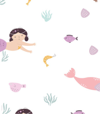 PÁG. 26 - Painel de Parede Sereias - Tamanho Personalizado - Base Lisa