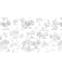 PÁG. 84 - Painel de Parede Toile de Jouy Infantil - Coleção Assinaturas - Tamanho Personalizado - Base Lisa