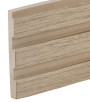 Painel Ripado Madeto Carvalho 10 CM X 1 CM - Rolo com 2,5M - Coleção Meu Rodapé