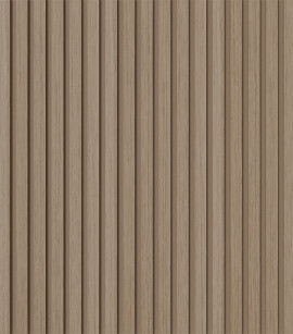 Painel Ripado Madeto Carvalho 10 CM X 1 CM - Rolo com 2,5M - Coleção Meu Rodapé