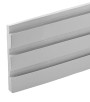 Painel Ripado Play Cinza 10 CM X 1 CM - Rolo com 2,5M - Coleção Meu Rodapé
