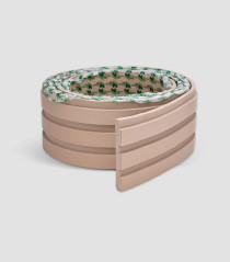 Painel Ripado Play Creme 10 CM X 1 CM - Rolo com 10M - Coleção Meu Rodapé